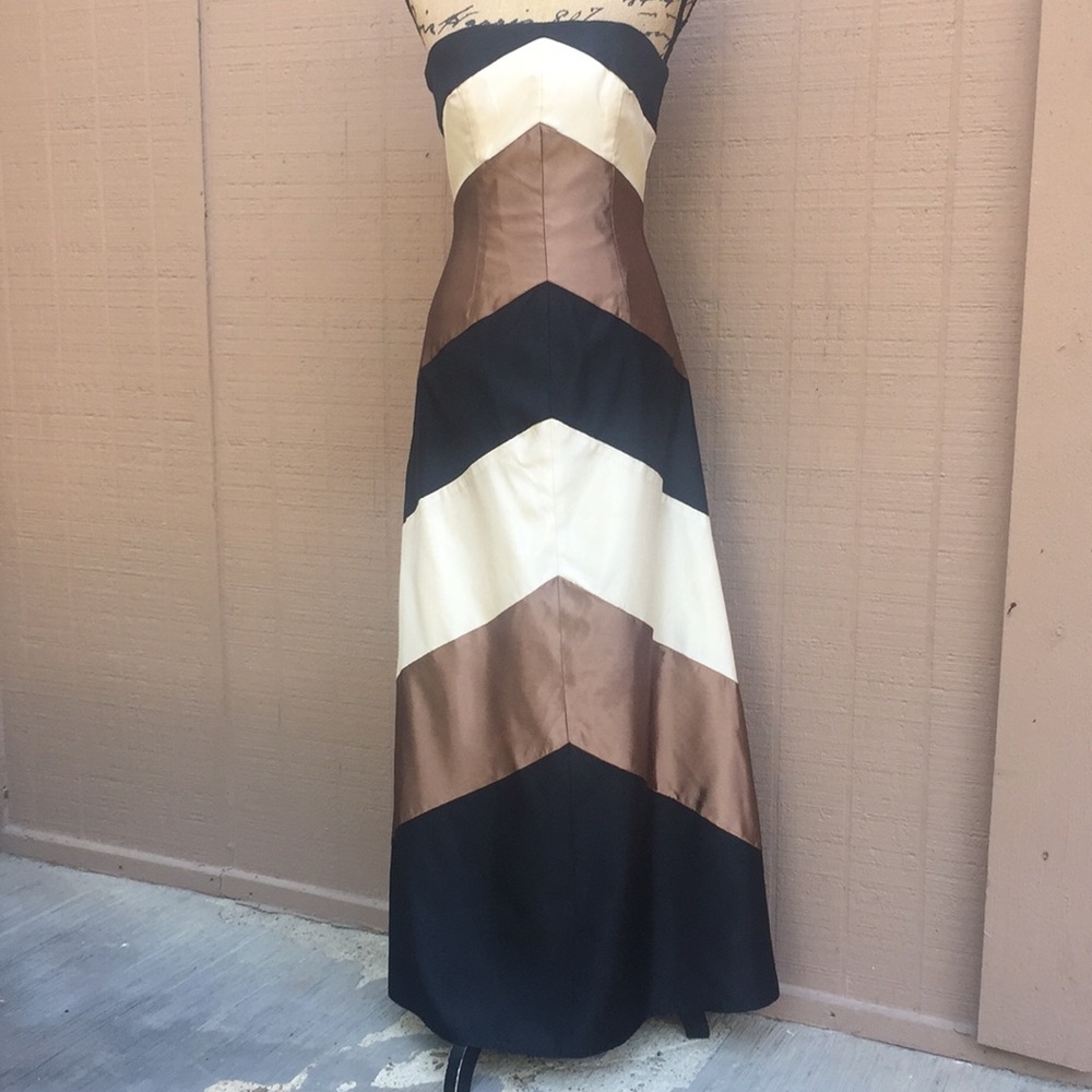Sz 2 Jessica McClintock Strapless Evening Gown - Picture 2 of 8